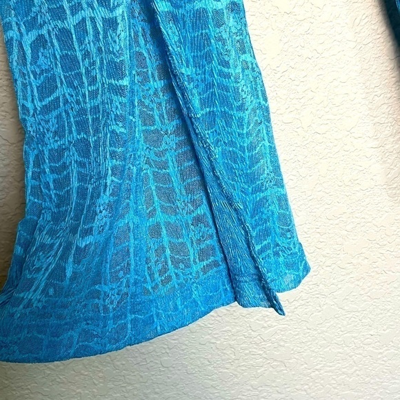 NWT FREE PEOPLE 70s Sheer Lace High Waist Slit Hem Flare Leg Bell Bottom Pant XS - Picture 4 of 7